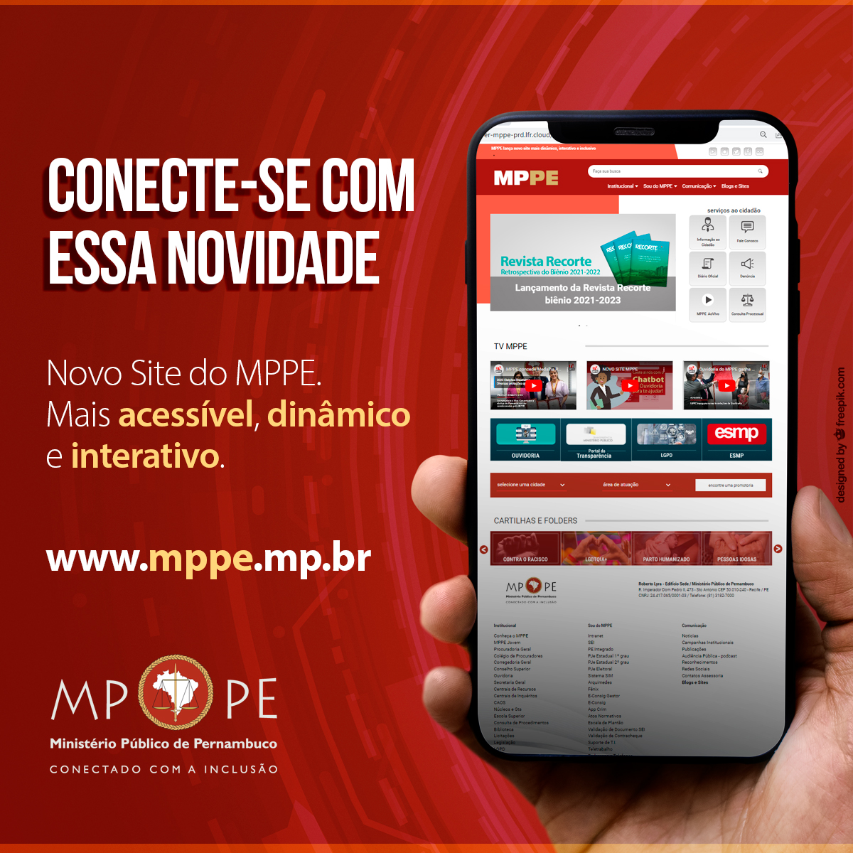 MPPE lança novo site mais dinâmico, interativo e inclusivo